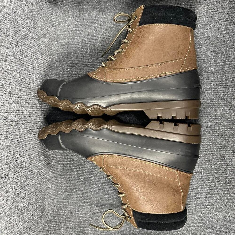 Sperry Men’s Brewster Waterproof Duck Boots Insulated Leather Rubber Toe 9.5 - Picture 3 of 8